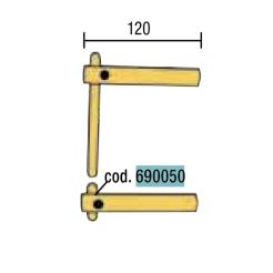 Electrod drept pentru sudura in puncte Telwin 690050, lungime 50 mm, diametru 12 mm
