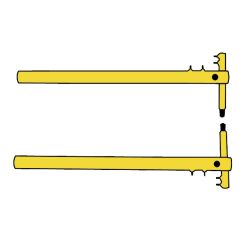 Set brate XP3 pentru sudura in puncte Telwin 803102, 700 mm, cu electrozi