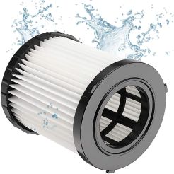 Filtru HEPA pentru utilizare in mediu umed sau uscat Dewalt DCV5801H, permite aspirarea prafului in proportie de 99.7% cu o finete de 0.3 microni