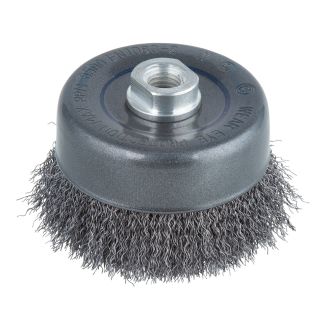 Perie Wolfcraft 2151000, tip oala, D 100 mm, pentru polizoare unghiulare, filet M14