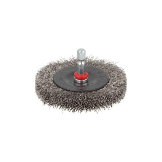 Perie Wolfcraft 2711000, tip disc, D 75 mmx12, otel inoxidabil, tija hexagonala 1/4"