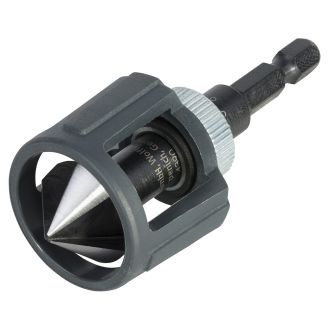 Zencuitor WS Wolfcraft 4390000 cu opritor reglabil de adancime pt lemn D 20 mm, 3 lame de taiere, prindere hexagonala
