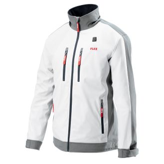 Jacheta incalzita electric Flex 511986, TJ White 10.8/18.0 XXL Lady, compatibila cu acumulatori Li-Ion 10.8 si 18 V, pentru femei, marime XXL