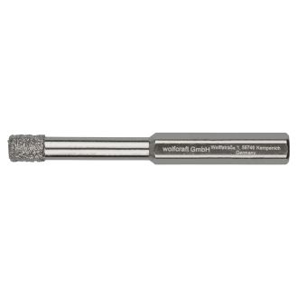 Burghiu diamantat, Wolfcraft 5992000, 8 mm, adancime de taiere 40 mm, tija hexagonala