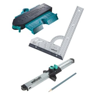 Set 3 piese pentru copiere si marcare parchet Wolfcraft 6976000