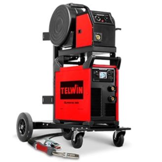 Aparat sudura multiproces MIG/MMA/TIG DC Telwin SUPERMIG350IACC_T, 250/270 A, sarma otel 0.6-1.2 mm, cu accesorii, carucior transport