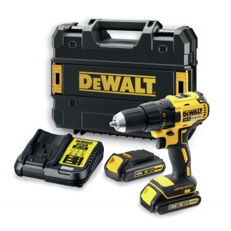 Masina de gaurit si insurubat cu acumulatori Dewalt DCD777S2T, 18V/1.5Ah, cuplu maxim 65 Nm, 2 acumulatori, incarcator, valiza de transport