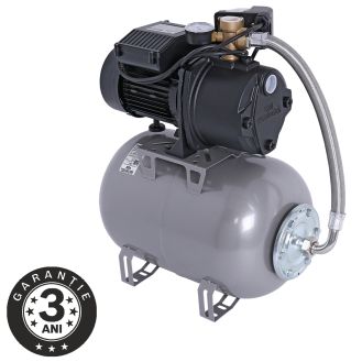 Hidrofor cu pompa autoamorsanta Wasserkonig FS536625, fonta, putere 1100 W, debit 3960 l/h, inaltime refulare 53 m, vas de expansiune 24 l