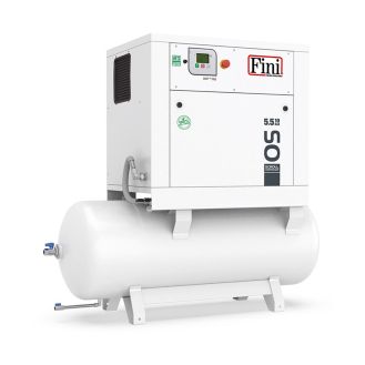 Compresor aer Fini OS 7.5-08-270, 270 l, 7.5 kW, 8 bar, 830 l/min aer refulat