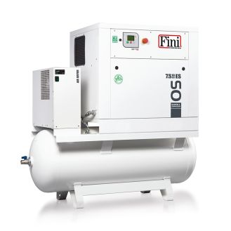 Compresor aer Fini OS 5.5-10-500 ES, butelie aer 500 l, 5.5 kW, 10 bar, 460 l/min aer refulat, uscator incorporat