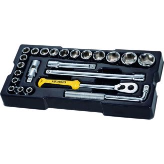 Set 23 piese insurubare Stanley STMT1-74173, antrenoare si accesorii 1/2" in modul pentru sertare